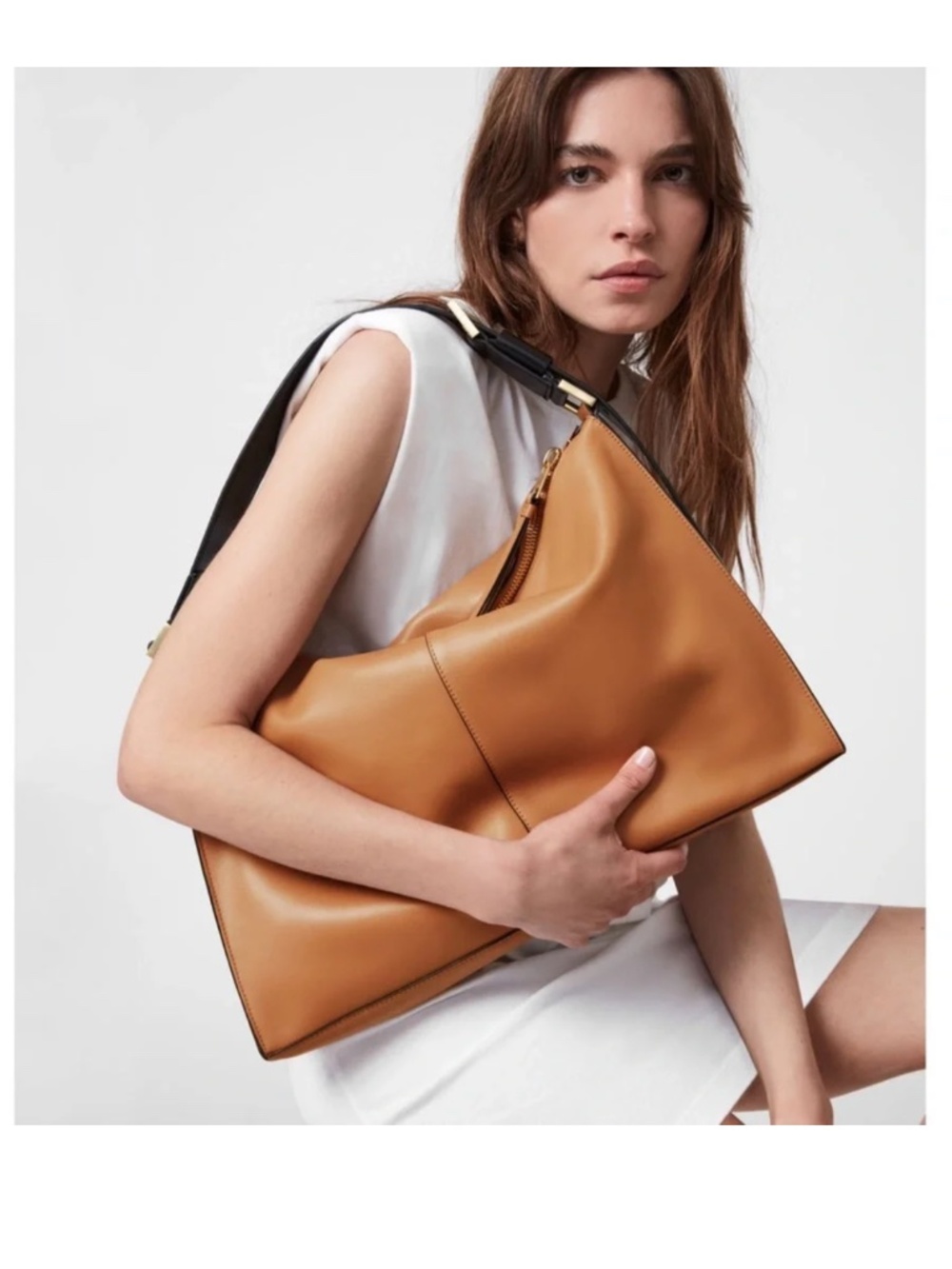 All Saints The Edbury Shoulder Bag in Desert Tan
